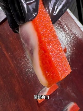 刺身美食,酸甜可口,开袋即食,简单方便.一条可切二十片