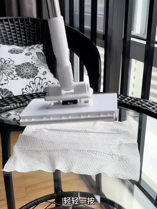 洗脸巾懒人迷你拖把自动夹布小拖把洗面巾二次利用自动换纸擦脸巾